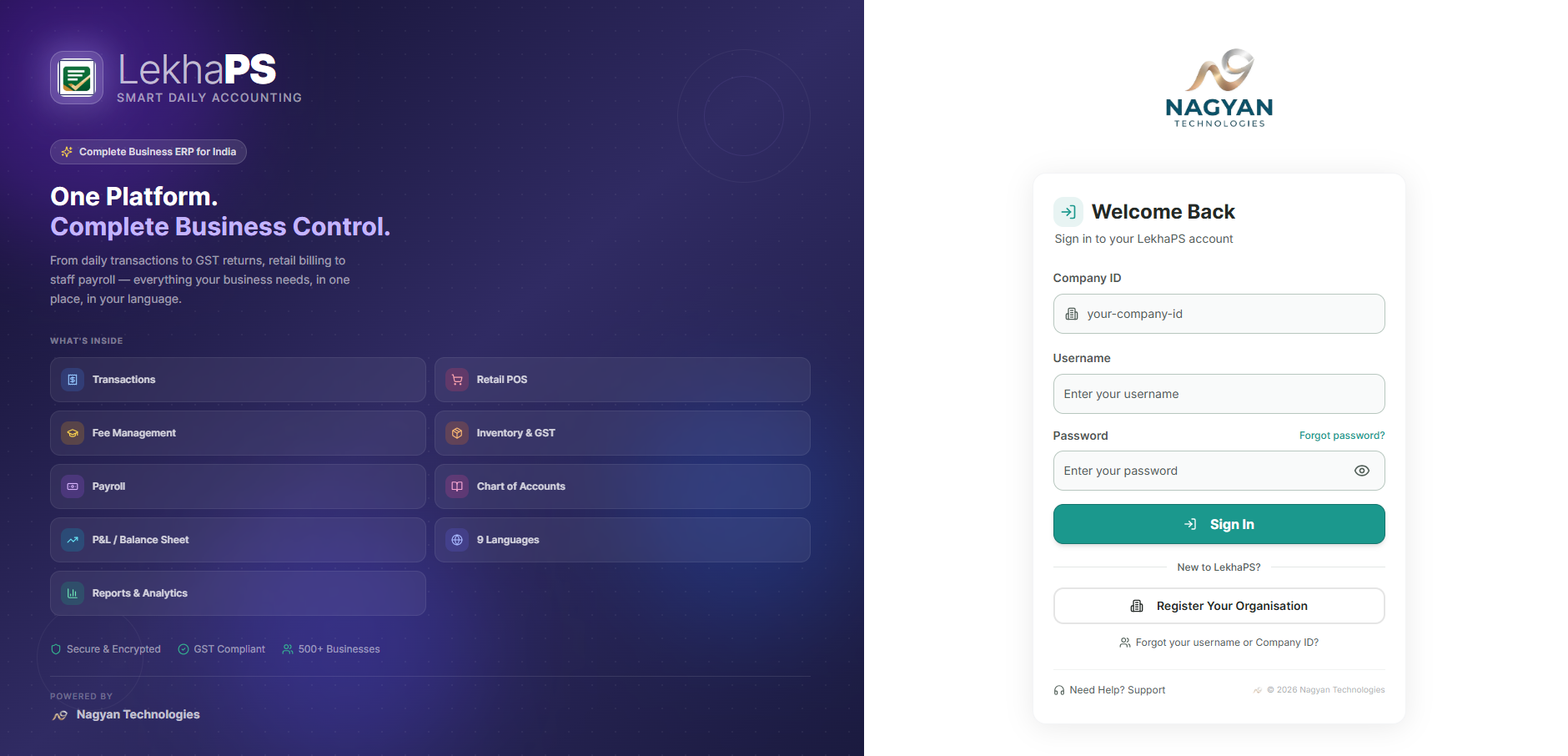 LEKHAPS dashboard screenshot